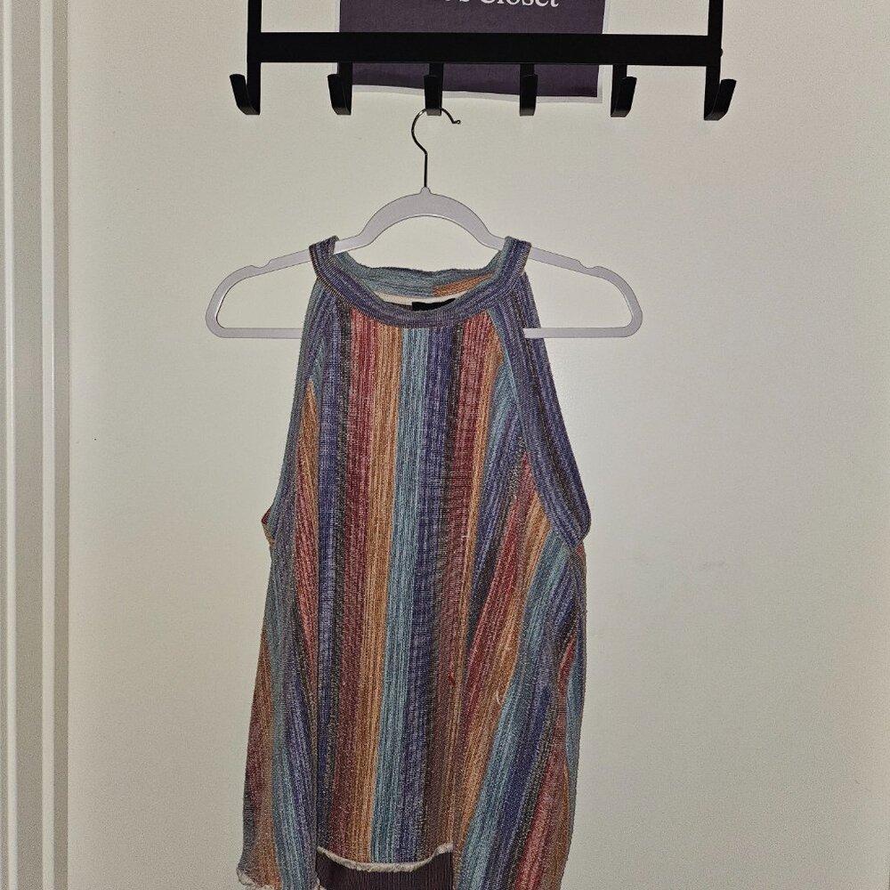 Women sleeveless blouse W5 Multi-Colored (Size XL)